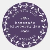 ラブジャムラベル缶詰シール付き手作り ラウンドシール (正面)
