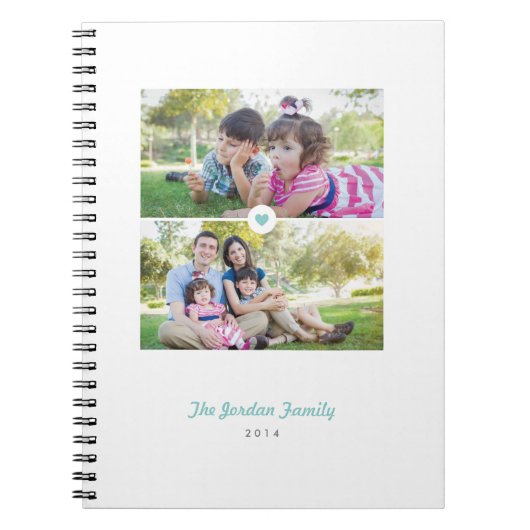 ラブジャーナル満載 – アクア ノートブック (正面)