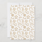 ラブジョイクリスマスクッキー家族のベーキング写真 シーズンカード (裏面)