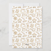 ラブジョイクリスマスクッキー家族のベーキング写真 シーズンカード (裏面)