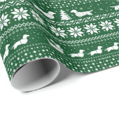 ラブジョイピースウィーナードッグスクリスマスダシュント ラッピングペーパー (ロールコーナー)