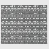 ラブジョイピースウィーナードッグスクリスマスダシュント ラッピングペーパー (フラット)