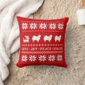 ラブジョイピースエスキー|犬のクリスマス休暇 クッション (ブランケット)