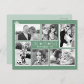 ラブジョイピースクリスマススノーフレーク写真はがき ポストカード (正面/裏面)