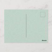 ラブジョイピースクリスマススノーフレーク写真はがき ポストカード (裏面)