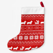 ラブジョイピースコルギスカウトフェスティバルホリデー スモールクリスマスストッキング (裏面)