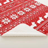 ラブジョイピースコーギスフェスティバルクリスマスホリデー シェルパブランケット (3/4)