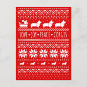 ラブジョイピースコーギスフェスティバルクリスマス シーズンポストカード (正面)