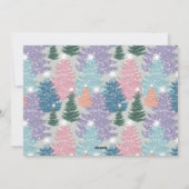 ラブジョイホープPastelクリスマスツリーフォレスト3写真 シーズンカード (裏面)