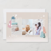 ラブジョイホープPastelクリスマスツリーフォレスト3写真 シーズンカード (正面)