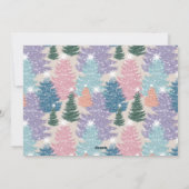 ラブジョイホープPastelクリスマスツリーフォレスト3写真 シーズンカード (裏面)