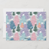 ラブジョイホープPastelクリスマスツリーフォレスト3写真 シーズンカード (裏面)