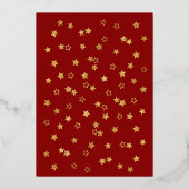 ラブジョイ応援季節のごあいさつ金ゴールド 箔シーズンカード (裏面)