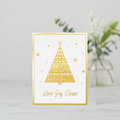 ラブジョイ応援季節のごあいさつ金ゴールド 箔シーズンポストカード (立ち正面)