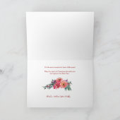 ラブジョイ&ピースタイポグラフィパステルフローラ3 – 写真 シーズンカード (内部)