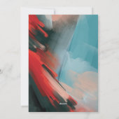 ラブジョイ&ピースレッド（鳥）ショウジョウコウカンチョウウォーターカラーエボニー シーズンカード (裏面)