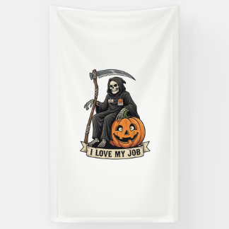 ラブジョブグリムリーパー ハロウィン カボチャ 大鎌_1 横断幕