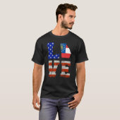 ラブジョージア米国国旗 Tシャツ (正面フル)