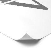 ラブスウィートハートピンクタイムレスアートバレンタイン ポスター (角)