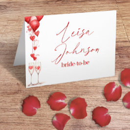 ラブスウィート ウェディング & ブライズシャワーにお祝いを プレイスカード