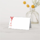 ラブスウィート ウェディング & ブライズシャワーにお祝いを プレイスカード (正面)