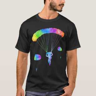 ラブスカイダイビングおもしろいパラシュートDK Tシャツ