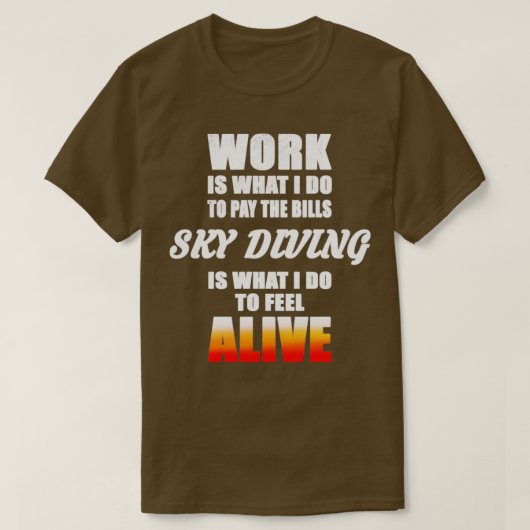 ラブスカイダイビング Tシャツ (デザイン正面)