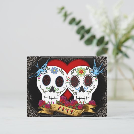 ラブスカルの死んだポストカードの日 ポストカード (スタンド正面)