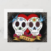 ラブスカルの死んだポストカードの日 ポストカード (正面/裏面)