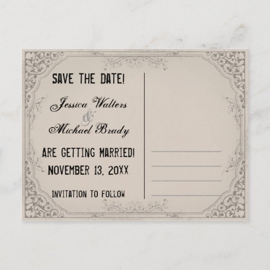 ラブスカル日付ポストカードの保存 案内ポストカード (裏面)