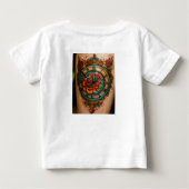 ラブスクイーズ:タトゥースタイルアートティー ベビーTシャツ (裏面)