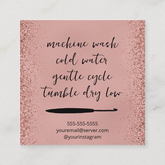 ラブスクエアで手作り スクエア名刺 (裏面)