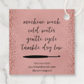 ラブスクエアで曲がった フェイバータグ (裏面)