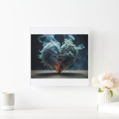 ラブスクエアウォールクロック スクエア壁時計 (ホーム)