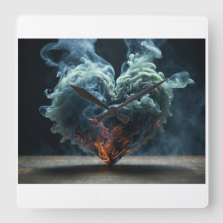 ラブスクエアウォールクロック スクエア壁時計