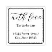 ラブスクエアパーソナライズされたゴム印で セルフインキングスタンプ (デザイン)