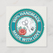 ラブスクエアビジネスカードで手作り スクエア名刺 (正面)