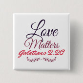 ラブスクエアボタン 缶バッジ (正面)