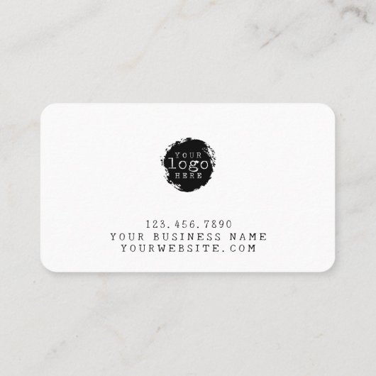 ラブスクミニマルリプト付きハンドメカスタムッド 名刺 (裏面)