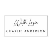 ラブスクリプエレガントトの署名 ラバースタンプ (インプリント)