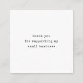 ラブスクリプトで手作りされた素朴な感謝してい森 エンクロージャーカード (裏面)