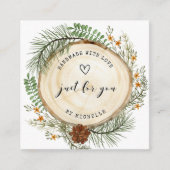 ラブスクリプトで手作りされた素朴な感謝してい森 エンクロージャーカード (正面)