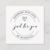 ラブスクリプトで手作りサンキューカード エンクロージャーカード (正面)