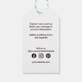 ラブスクリプトで手作り |ビジネスロゴ ギフトタグ (裏面)