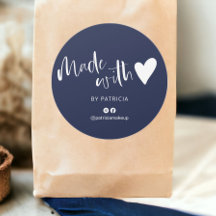 ラブスクリプトのミニマルなネイビーブルーで作られた