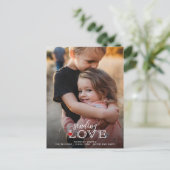 ラブスクリプトを送る可愛い写真バレンタインデー ポストカード (スタンド正面)