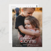 ラブスクリプトを送る可愛い写真バレンタインデー ポストカード (正面/裏面)