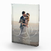 ラブスクリプトエレガントなウェディングフォトオーバーレイカスタム フォトブロック (右)