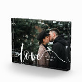 ラブスクリプトオーバーレイカップルパーソナライズされた フォトブロック (右)