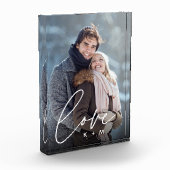 ラブスクリプトオーバーレイパーソナライズされたカップル フォトブロック (左)